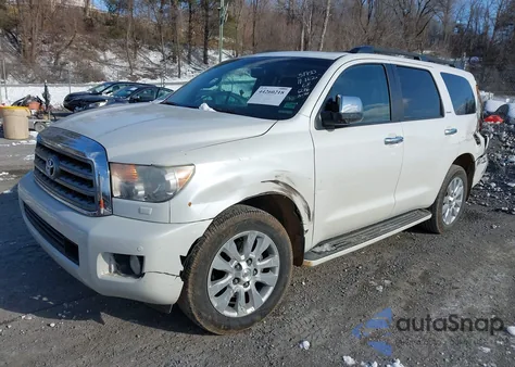 2014 Toyota Sequoia Platinum 5.7L V8 из США, поврежденный, VIN 5TDDW5G10ES106173